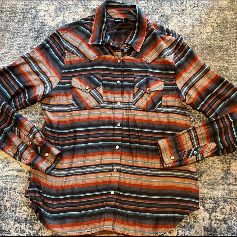 CRUEL Girl Western Snap Shirt